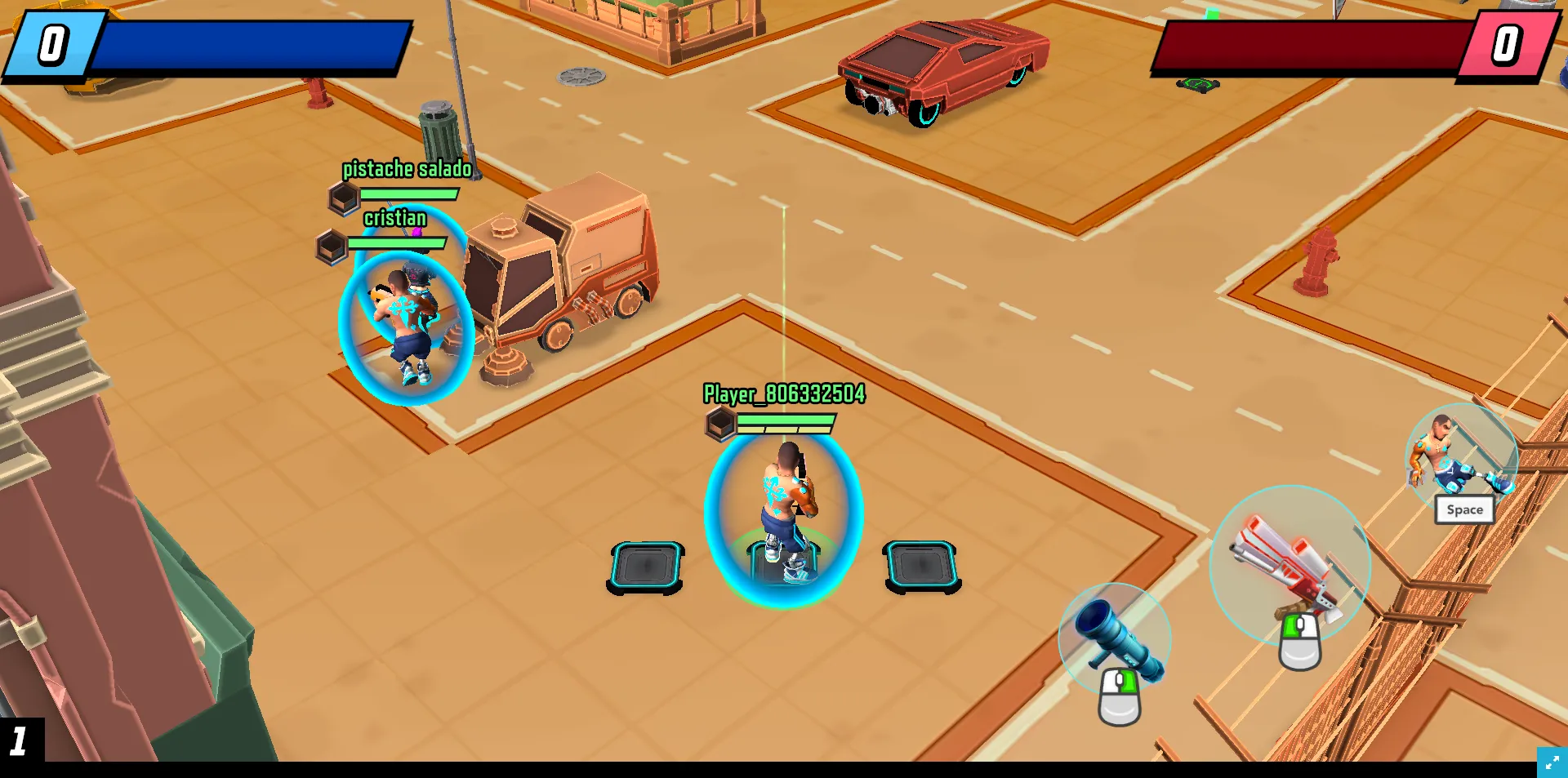 Gridpunk - 3v3 Battle Royale screenshot 2