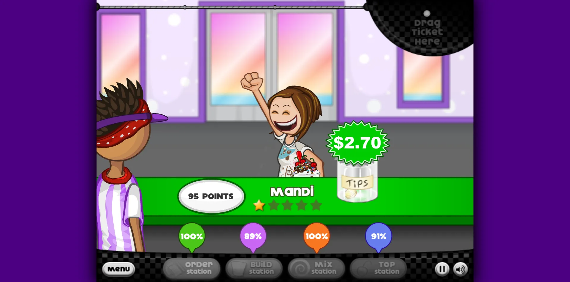 Papa's Freezeria screenshot 2