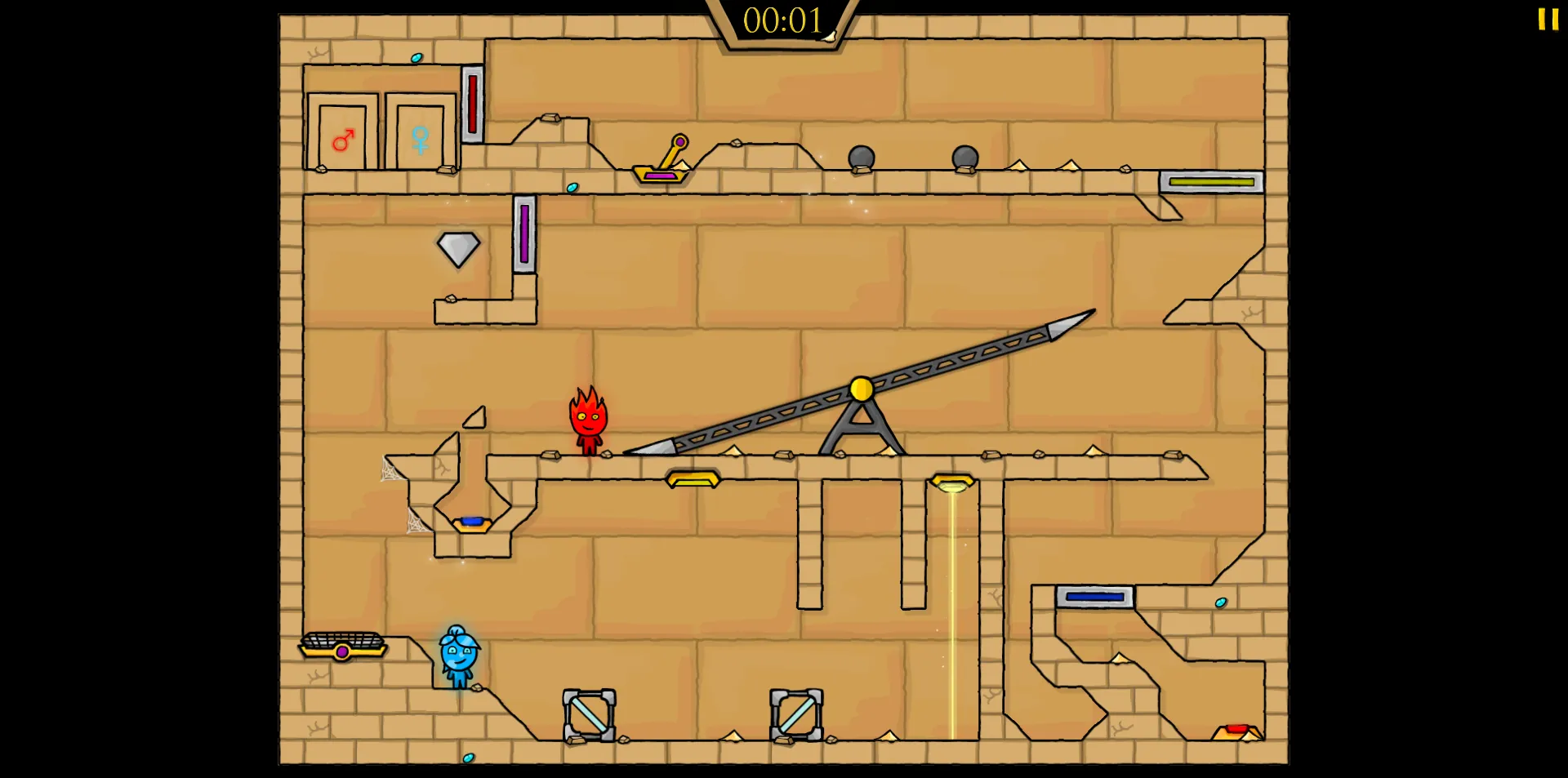 Fireboy and Watergirl 2 Light Temple screenshot 2