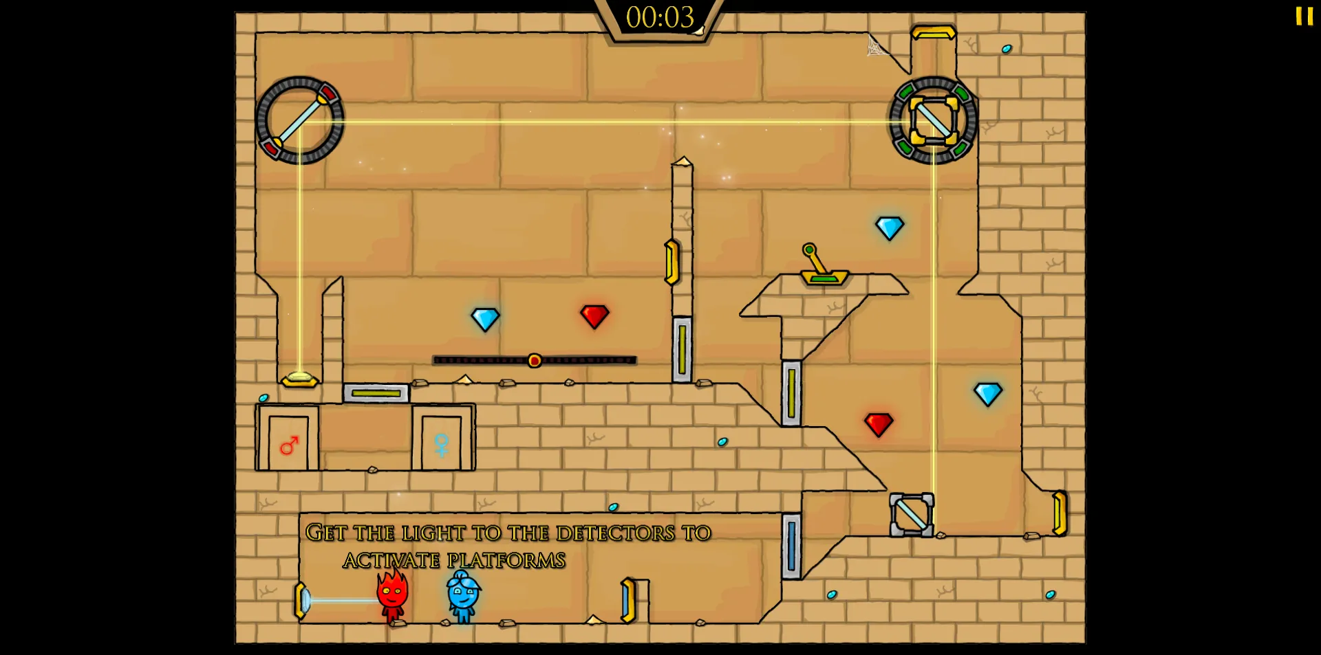 Fireboy and Watergirl 2 Light Temple screenshot 1