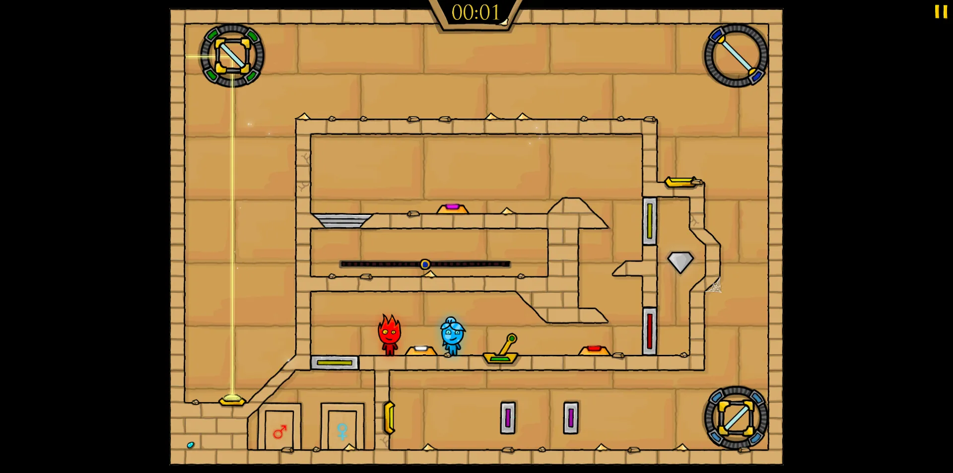 Fireboy and Watergirl 2 Light Temple screenshot 3