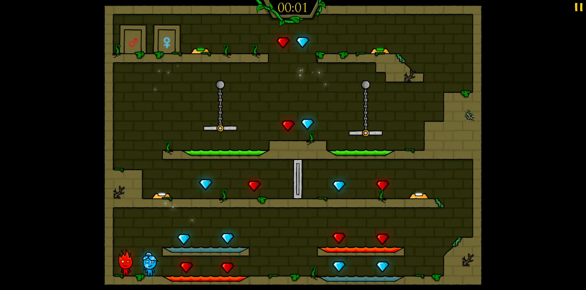 Fireboy and Watergirl 1 Forest Temple screenshot 3