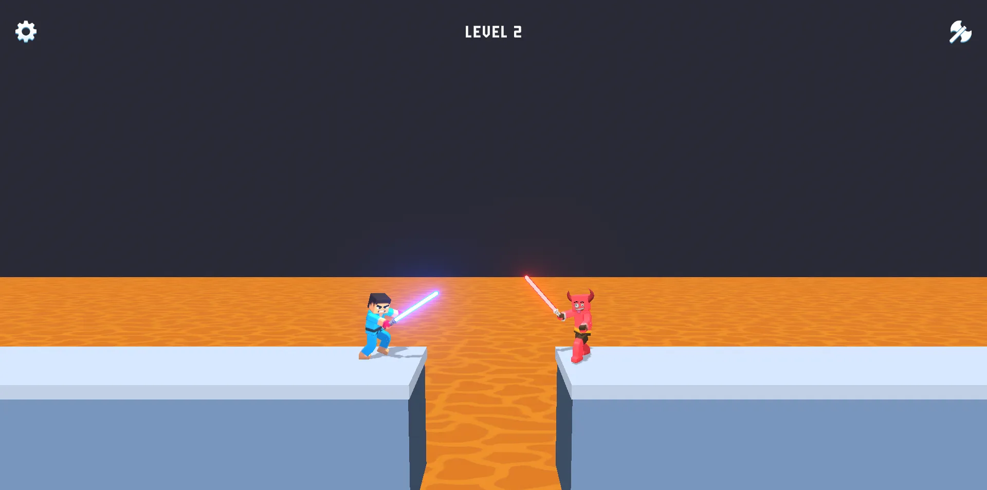 3D Block Gladiator Sword Draw screenshot 1