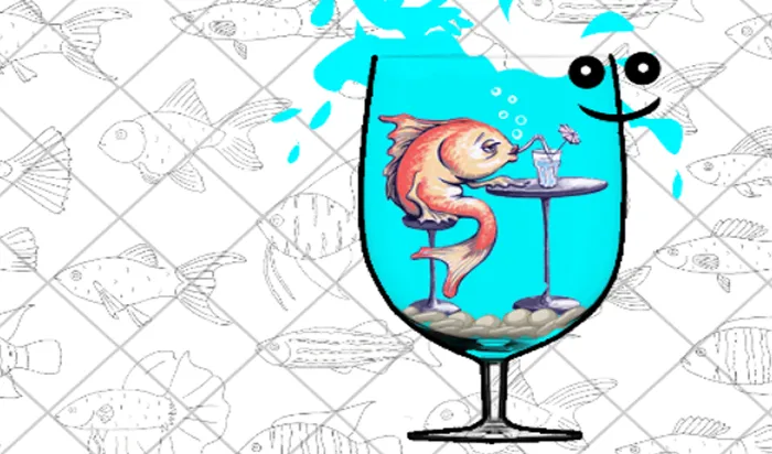 Happy Glass Thirsty Fish