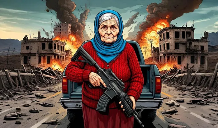 Grandma with machine-gun: Apocalypsis