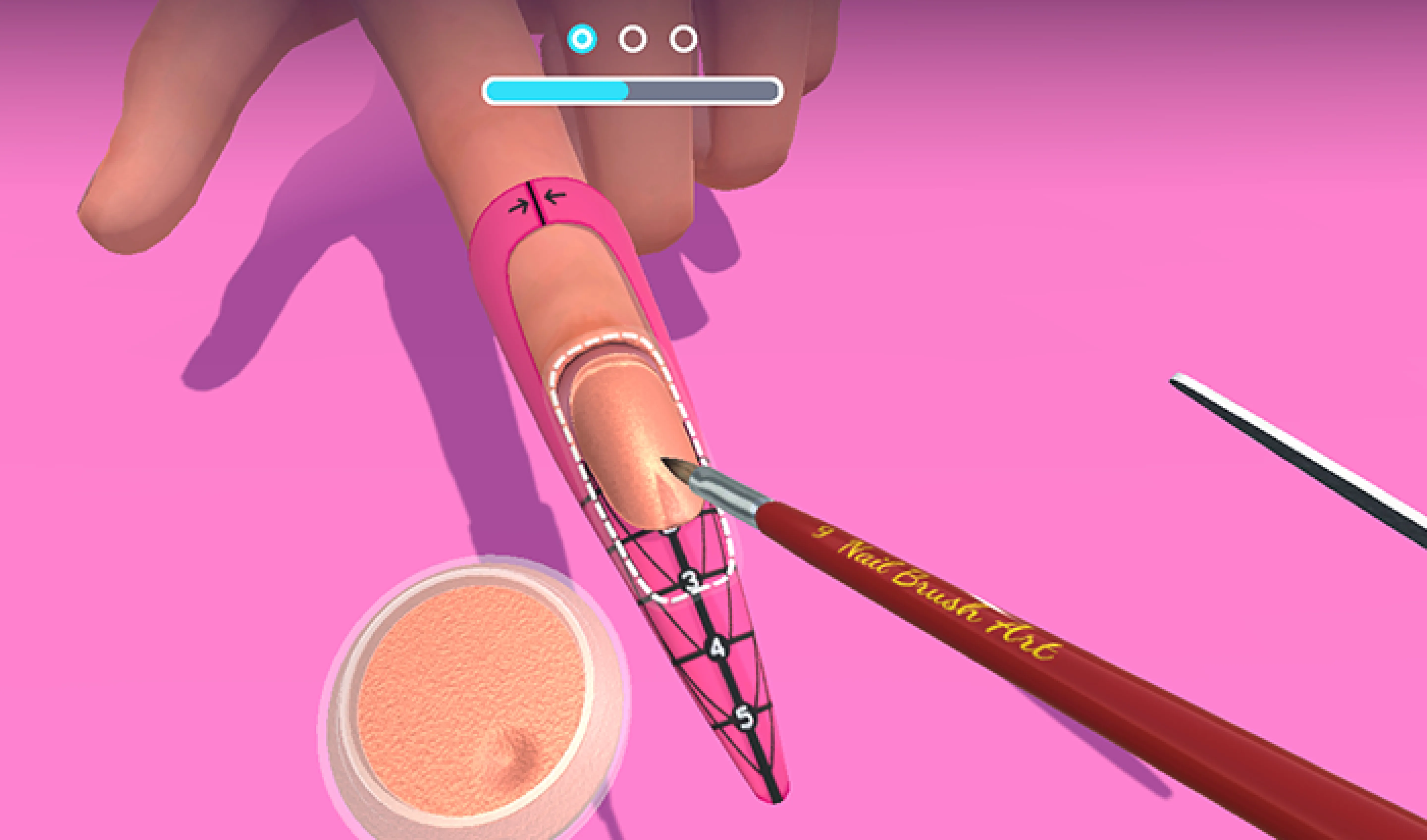 3D Acrylic Nail: Nail Art Game