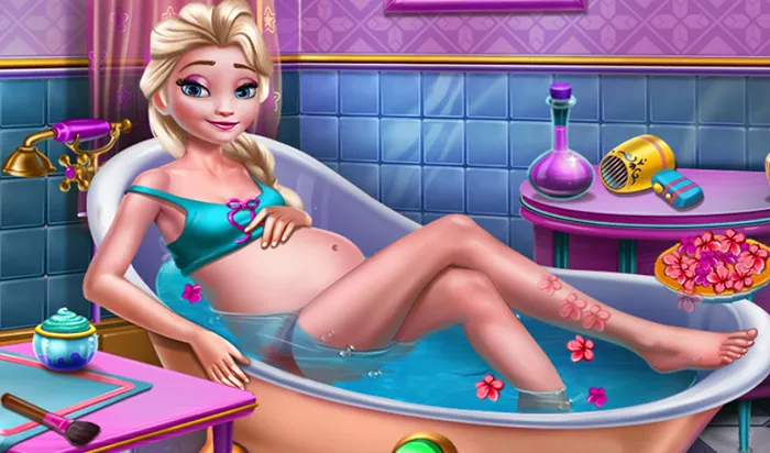 Pregnant Ice Queen Bath Care