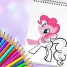 Cute Pony Coloring Book