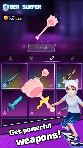 Cyber Surfer: Beat&amp;Skateboard screenshot 5