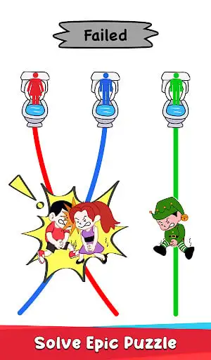 Toilet Rush Race: Draw Puzzle screenshot 1