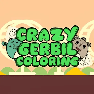 Crazy Gerbil Coloring