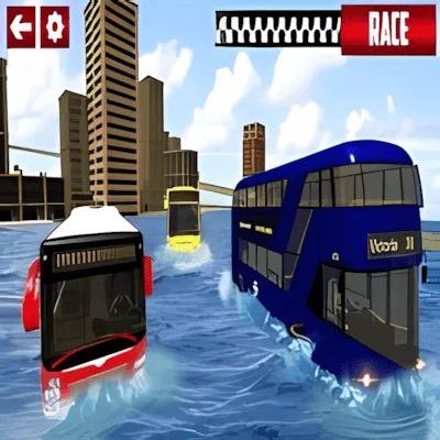 Extreme Water Surfer Bus Simulator