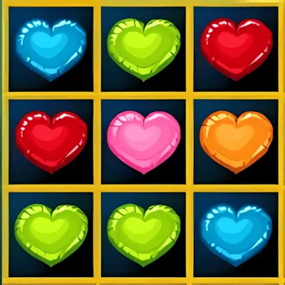 Hearts Blocks Collapse