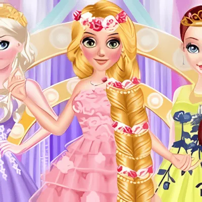 Long Hair Princess Prom