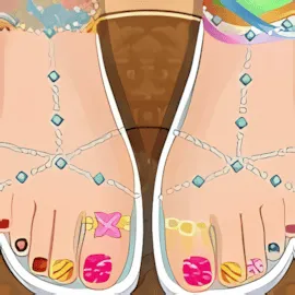 Rapunzel Pedicure Toes