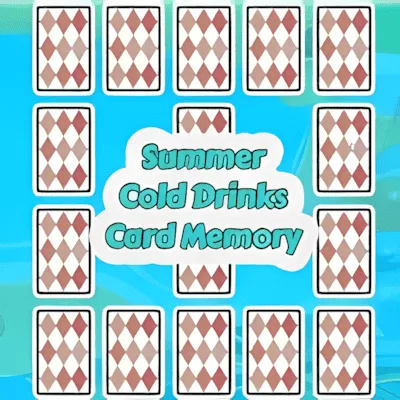Summer Cold Drinks Card Memory