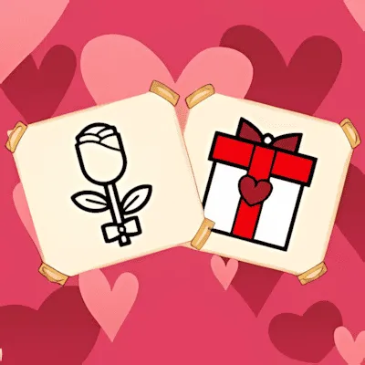 Valentine Present Coloring